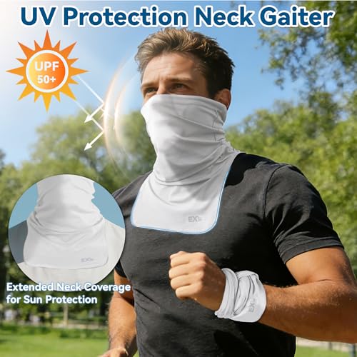 SNSUSK UPF 50+ Breathable Neck Gaiter for Men & Women - Sun Protection