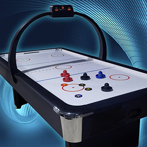 Joovon Blue and Black Air Hockey Pusher & Puck Set Non-Slip Design