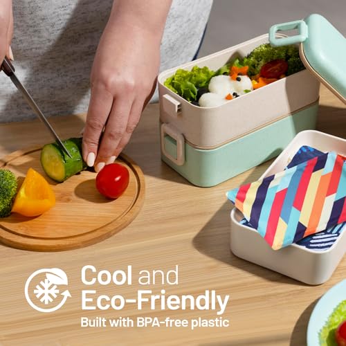 Reusable Ice Packs for Lunch Boxes and Coolers - 2 Pack