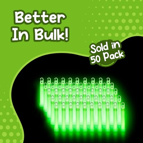 Green 50 Pack 4" Premium Glow Sticks - Windy City Novelties