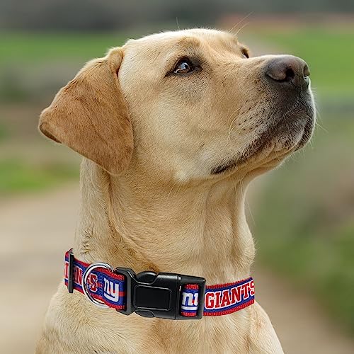 NFL New York Giants Dog Collar - Medium, Durable & Padded