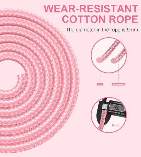 Adjustable Jump Rope for Fitness Workouts - Pink