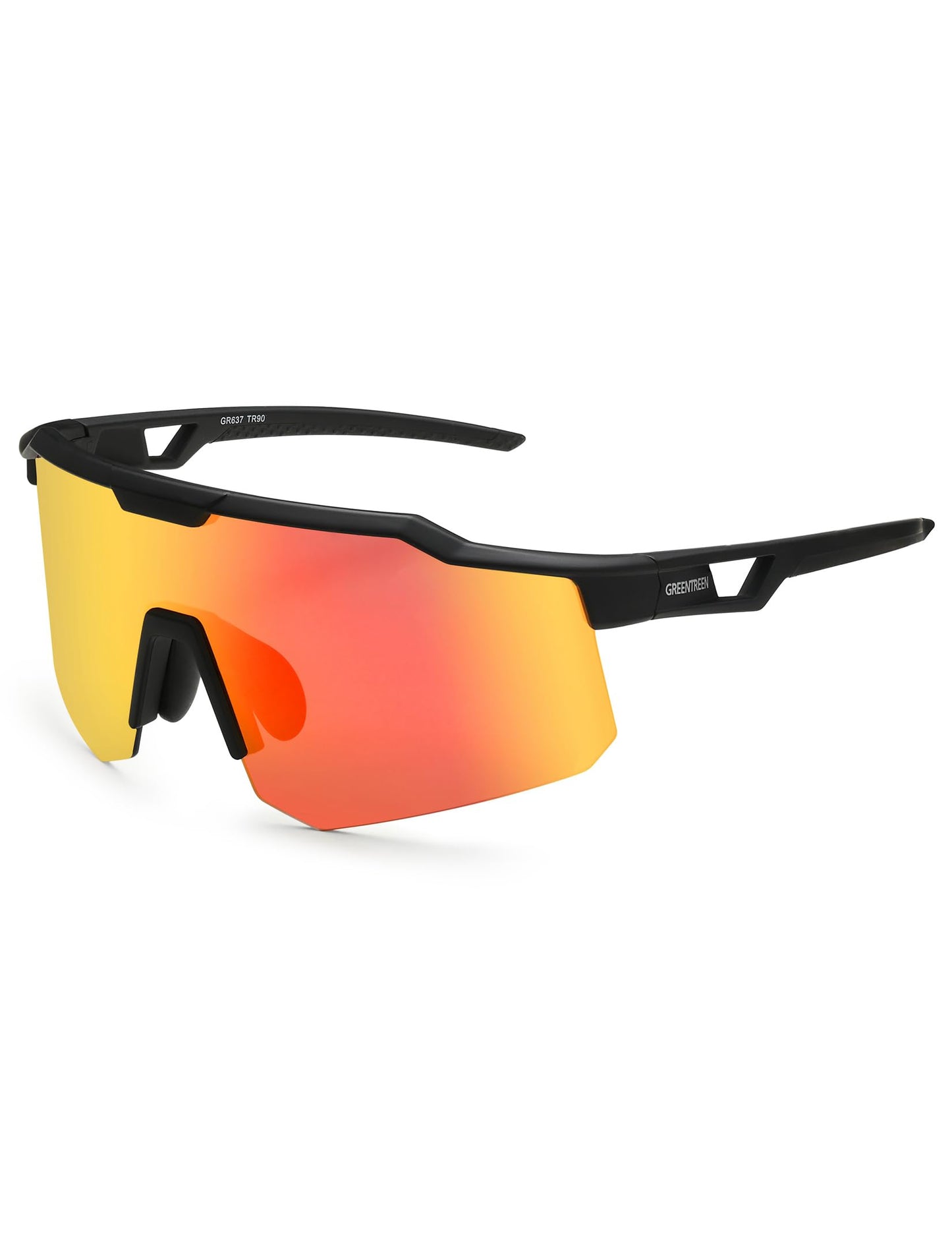 GREENTREEN Sports Sunglasses for Men Women: Lightweight Frame Blocks Harmful UVA and UVB rays lenses -Ideal for outdoor running te pickleball Tennis and golf