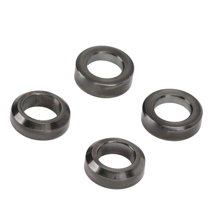 Brake Caliper Spacer, 4pcs Alloy Concave and Convex Washer for Mountain Bike Brake Calipers (Black)
