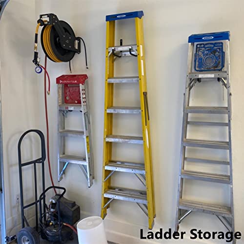 Garage Storage Heavy Duty Utility Hooks, 12 Inch Wall Mount Storage Hanger Organizer for Hanging Tool, Chairs, Hoses, Ladder, Bulk Items, Ropes, Bike