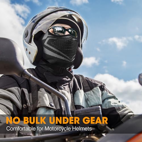Motorcycle Ski Mask Balaclava Face Mask for Men - Black