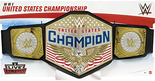 WWE Championship Belt with Adjustable Fit & Metallic Medallions
