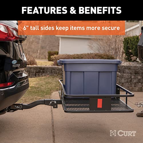 Folding Hitch Cargo Carrier - 60" x 24", 500 lb Capacity