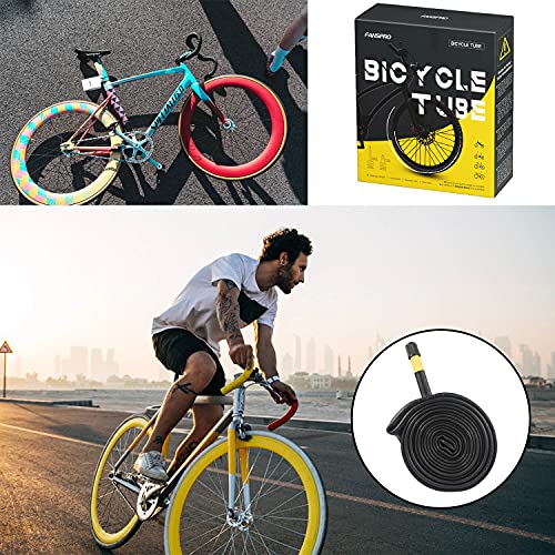2 Pack 700c Road Bike Inner Tubes with 48mm Schrader Valve