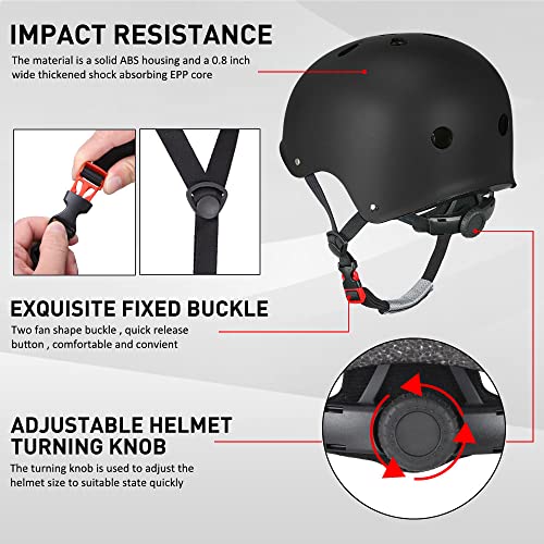 JBM Kids & Youth Skate Protective Gear Set Black Medium 8-14 Years