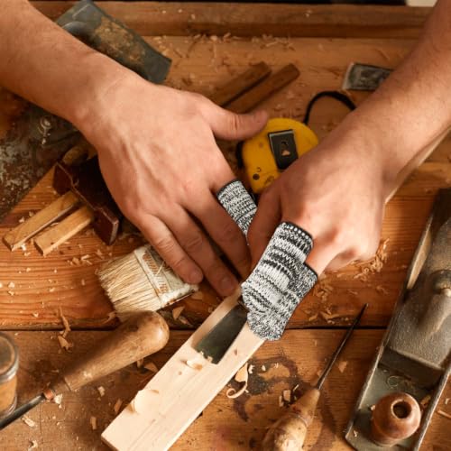 Cut Resistant Finger Cots - Non-Slip, Breathable, 50 Pack