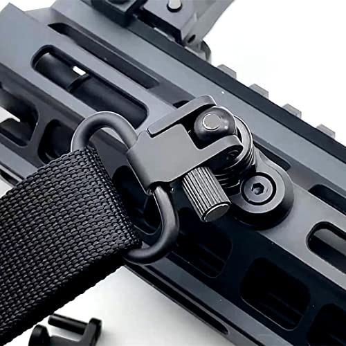 Sling Swivels 4-Pack - 1 Inch Two-Point Sling Attachment - Black