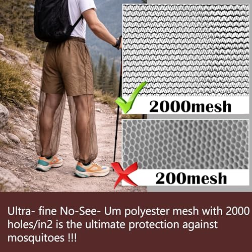 Aventik No-See-Ums Fine Mesh Mosquito Pants X-Large-XX-Large