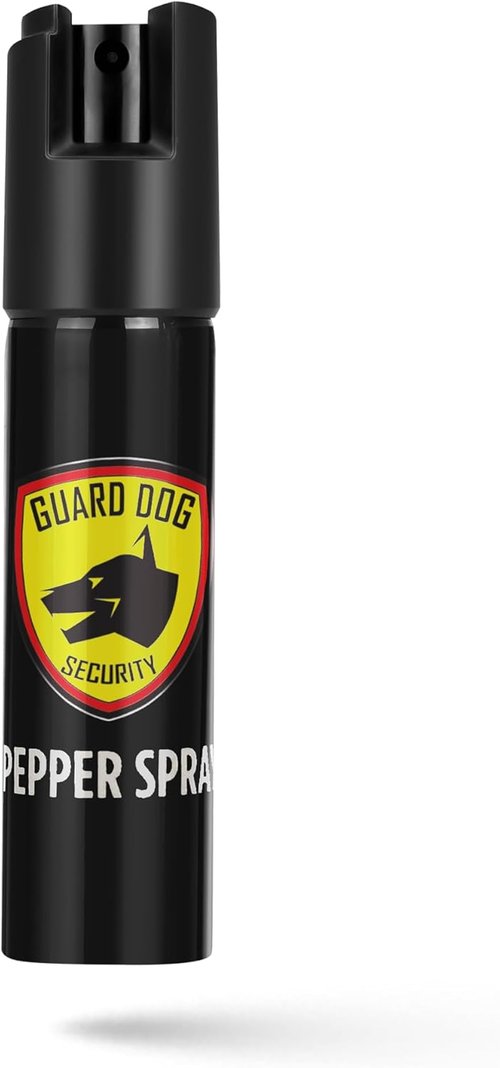 Guard Dog Security Maximum Strength Pepper Spray - Compact Self Defense Canister | 16 ft Range, Made in USA