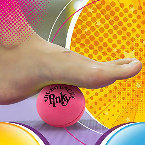 Hi-Bounce Pinky Ball - 2.5 Inch Rubber Bouncy Ball for Kids & Stress Relief