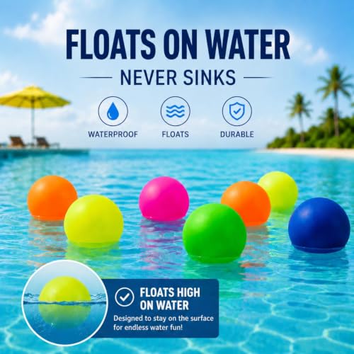 5 Pieces Waterproof Floating Beach Paddle Balls Set