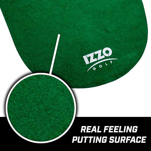 Izzo 3' x 9' Indoor Golf Putting Mat with 3 Holes & Targets