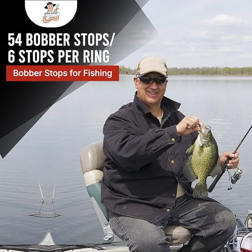 Fishing Bobber Stops - Durable Rubber Line Stoppers
