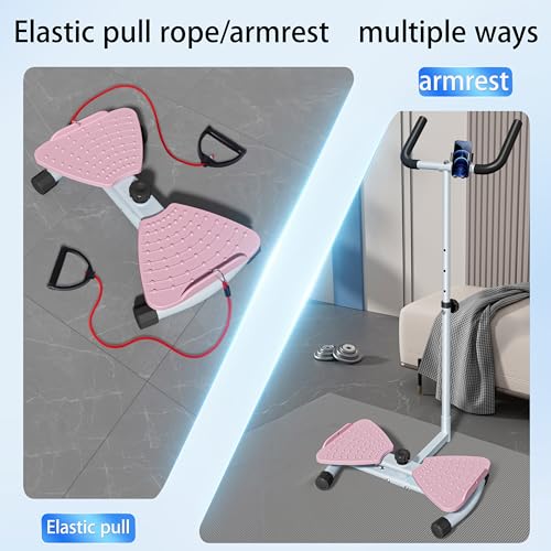 Waist Twisting Machine with Handlebar & Phone Holder - 330 lbs