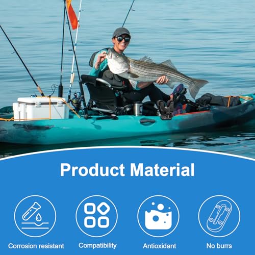 Kayak Track Rail Mount - Low Profile 4-Inch for Accessories