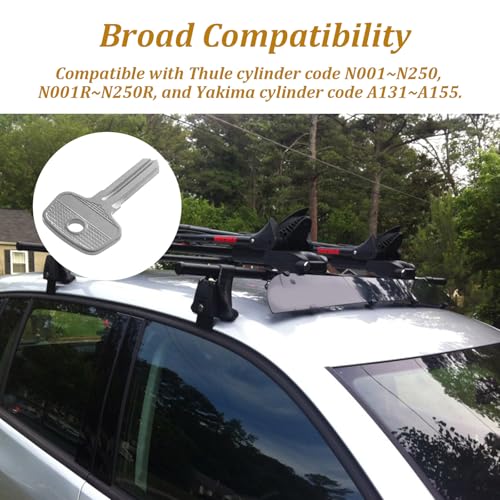 Roof Rack Control Key for Thule & Yakima D1251 D1252 8007835