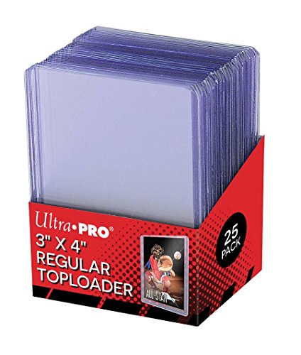 Top Loaders for Trading Cards - 25 Pack, 3" x 4" Clear Plastic Protectors
