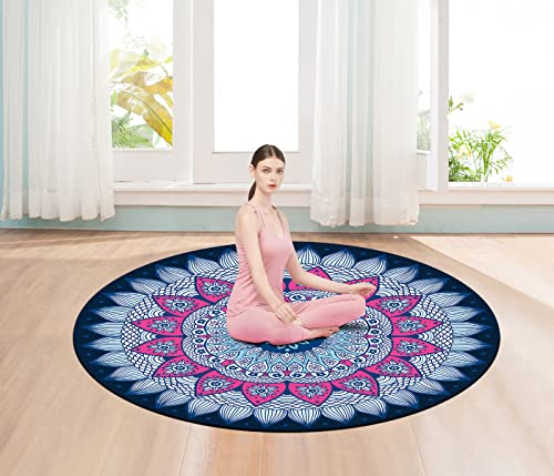 LERYG Oversized 140cm Pilates Yoga Mat with Suede Non-Slip Rubber Surface