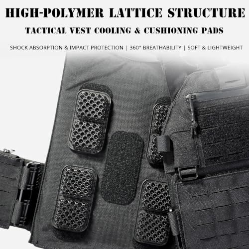 Micro Lattice Vest Pads - Shock-Absorbing Cushion Inserts