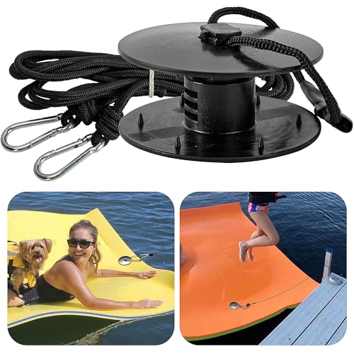 Shupakul Floating Water Mat Tether Kit with Grommet & Rope - Safety & Easy Install