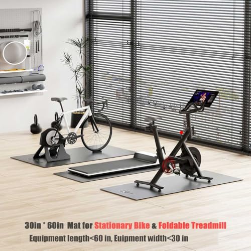 Exercise Bike Mat 30" x 60" - 6mm Thick Hardwood Floor Protector