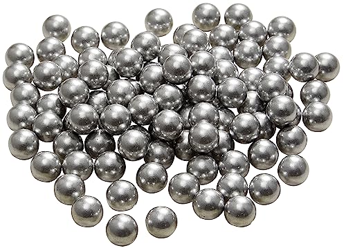 .50 Caliber Aluminum Paintballs - 100 Count, 2.8g Balls for Training & Self Defense