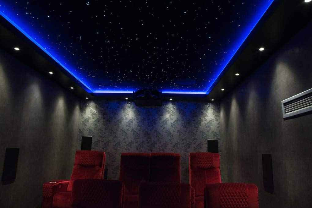 AZIMOM Car Use Bluetooth 6W RGBW LED Fiber Optic Lights Star Ceiling Light Kit APP Remote Controller 450pcs 0.03in 6.5ft Optic Cable Music Mode Sensory Lighting Indoor Home Interior Decoration