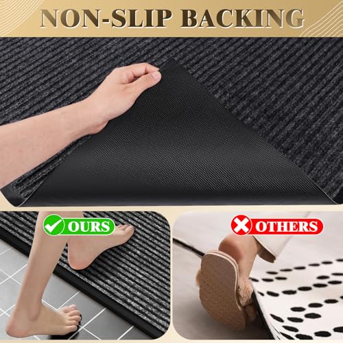 Extra Large Non-Slip Door Mat, 3x5 Feet Heavy Duty Rug, Commercial Rugs for Entryway, Covered Indoor and Outdoor, Door Mats Stain Resistant Entry Carpets for Home, Office and Mall Entrance