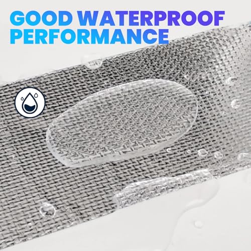 ADHES Professional Glass Fiber Aluminum Foil Tape, 0.78 Inch x 55 Yards(164ft) Heat Proof Tape Withstand 80¡ÆC to 100¡ÆC, Reinforced Foil Duct Tape, for HVAC, Metal Repair Sealing and Insulation