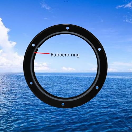 PLOOTA 4-inch Marine Boat Round Deck Hatch Cover 2-Pack Non-Slip Water-Tight Access Plate with Screws