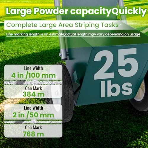 Pro-Grade Field Line Chalker – 25LB Capacity, Adjustable Width