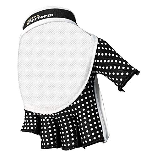 IPERFORM Medium Agile Half Finger Left Hand Field Hockey Glove - Lightweight & Durable