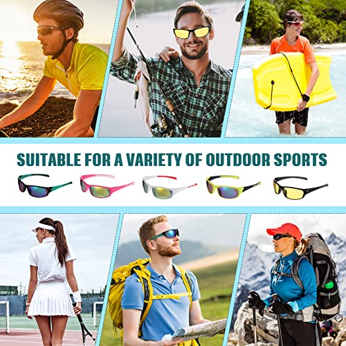 Sports Sunglasses - 18 Pairs Tactical Running Driving Shades - Classic Color