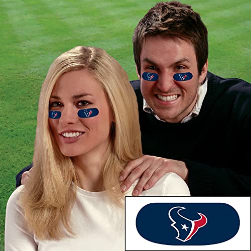 NFL Houston Texans Eye Black Stickers - 6 Removable Adhesive Strips