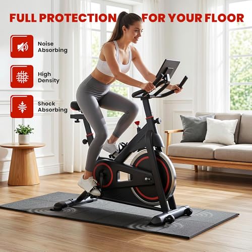 Treadmill Mat for Carpet & Hardwood Floors - 55x24