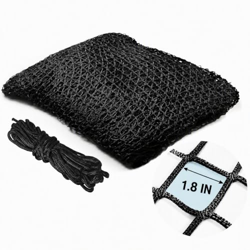 Hittop 10x20 ft Nylon Baseball Backstop Net with 33ft Rope Heavy Duty Sports Netting