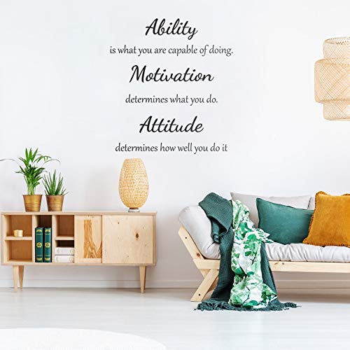 Inspirational Vinyl Wall Quote Stickers - Motivational Butterfly Decals