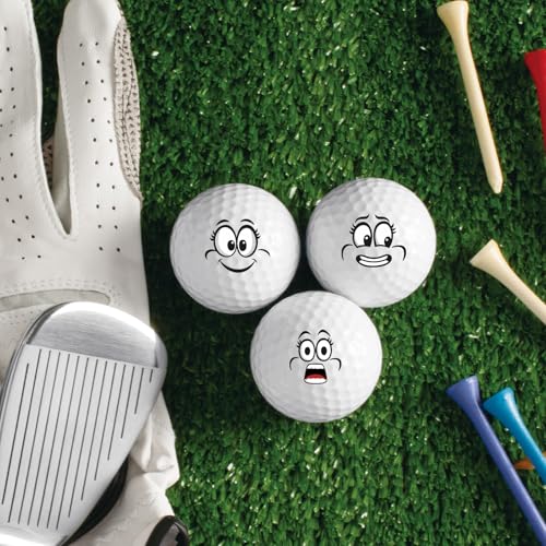Creative Golf Ball Marking Stickers - Funny Expressions