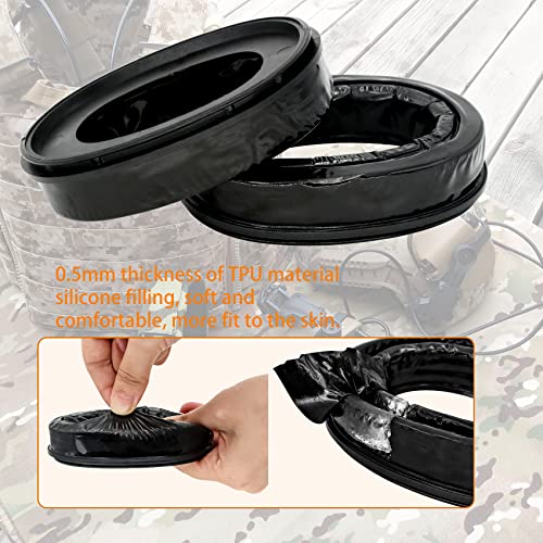 Silicone Gel Earpads Compatible with MSA SORDIN Headsets Hearing Protection Noise Reduction
