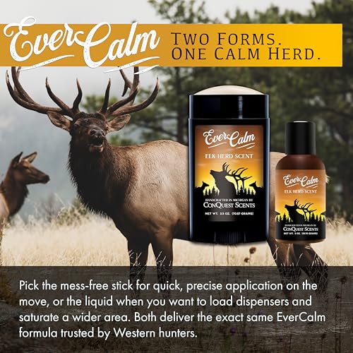 Conquest Scents EverCalm Elk Herd Scent Stick – Elk Calmness Attractant, Elk Herd Stick