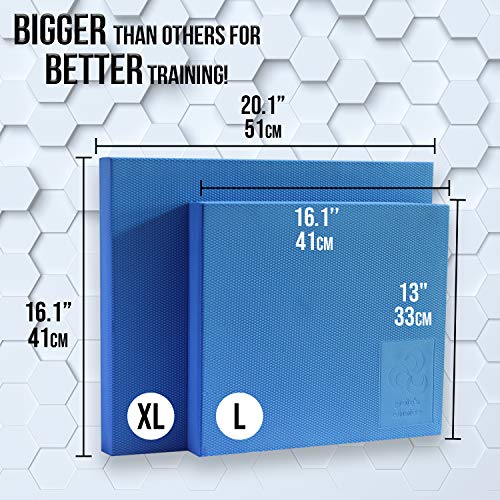 Pete's Choice XL Blue Foam Balance Pad for Physical Therapy & Exercise