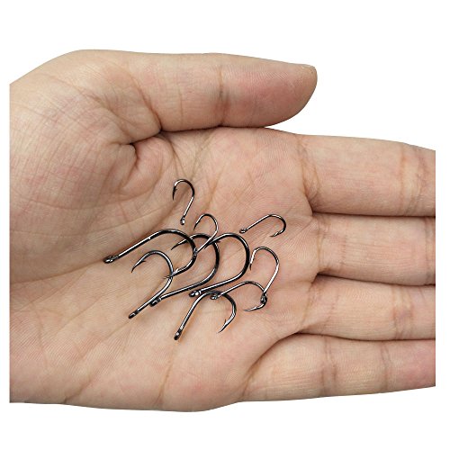 500pcs Gold Fishing Hooks Set 6 Sizes High Carbon Tackle Box, Small