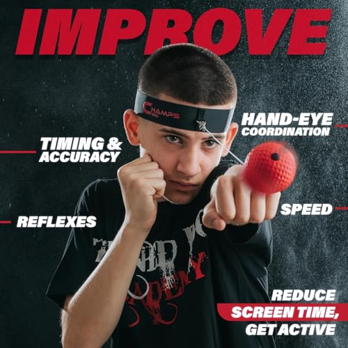 MMA Boxing Reflex Ball Set with Punch Counter App - Speed Training Kit