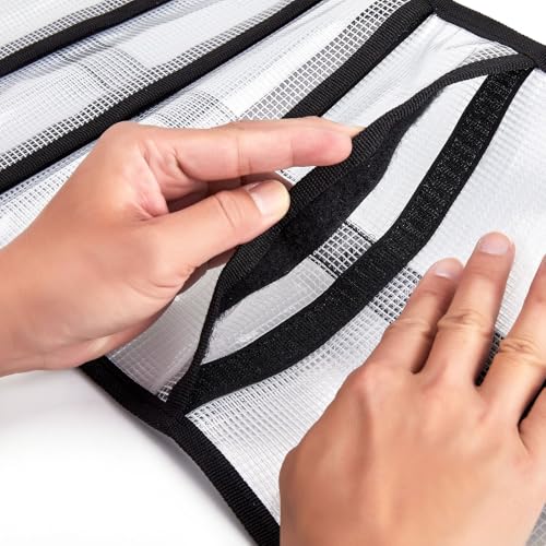 Durable Fishing Lure Wraps Set - 6 Pocket PVC Cover - Clear 1-Pack