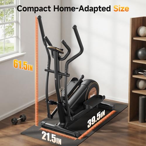 Compact Elliptical Machine with 18IN Long Stride - Home Gym